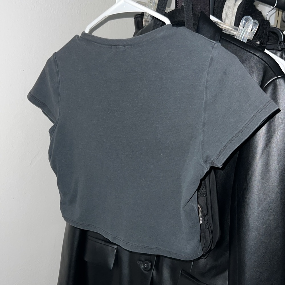 Women’s Garage Baby Tee Crop Top - Picture 2 of 3
